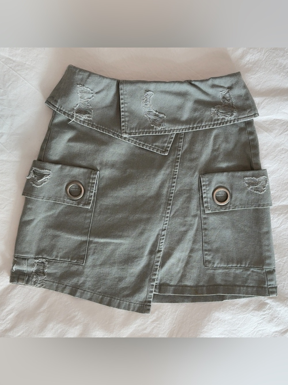 Carmar High Rise Stone Wash Mini Skirt size XS